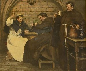 Monks Playing Cards by Robert Schlosser