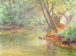 Flusufer by August Schlueter