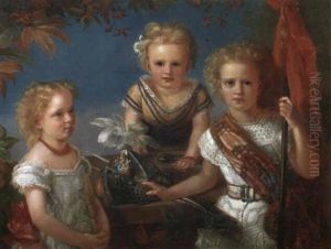 Portrat Von Mimi, Martha Und Eugenie Pfinser Portrat Von Mimi, Martha Und Eugenie Pfinser