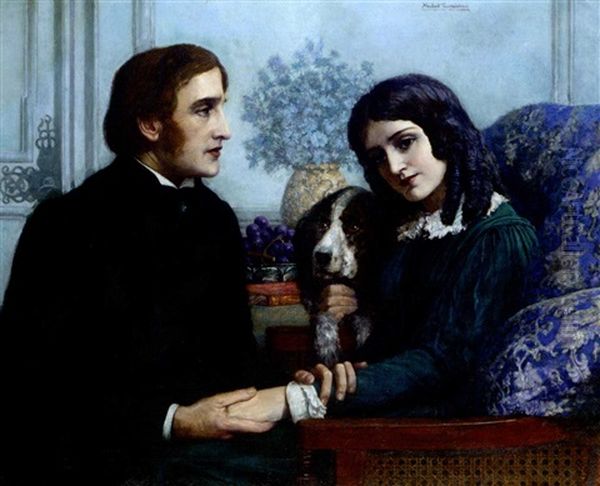 Robert Browning Visits Elizabeth Barrett At 50 Wimpole Street - view 1