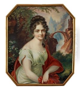 Damportratt, Hoftbild by Carl Gottlob Schmeidler
