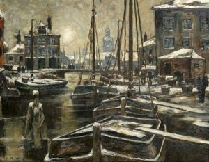Gracht Im Winter by Wilhelm Schmetz