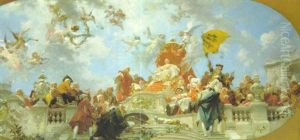 Kaiserin Maria Therisia, Umgeben Von Den Grosen Ihrer Zeit