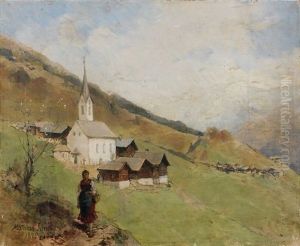 Paysanne Sur Le Chemin A Langesthei