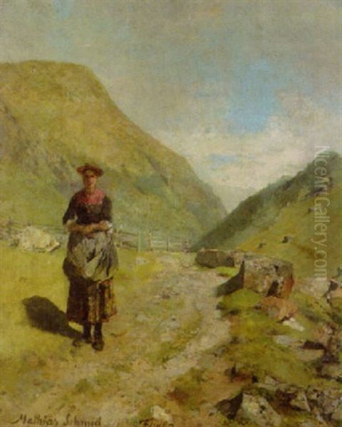 Junge Bauerin Auf Der Alm - view 1