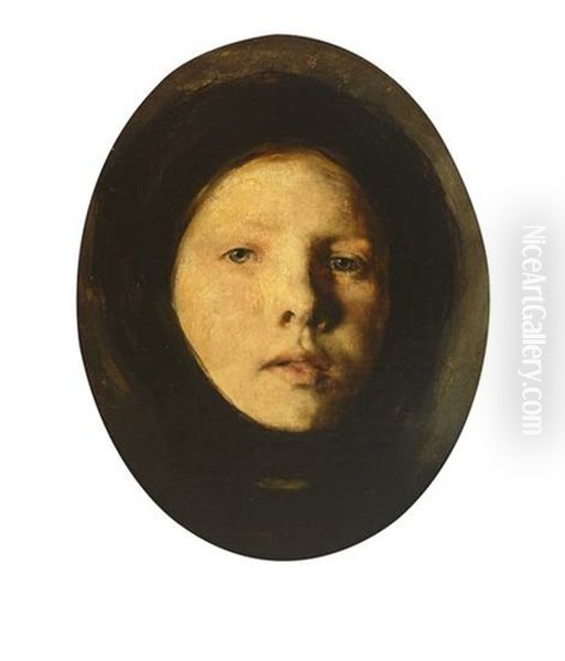 Portrait Einer Jungen Frau, Ausdrucksvoll Charakterisiert Mit Direktem Blick Zum Betrachter - view 1