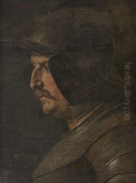 Head Of A Man In Armour - view 1