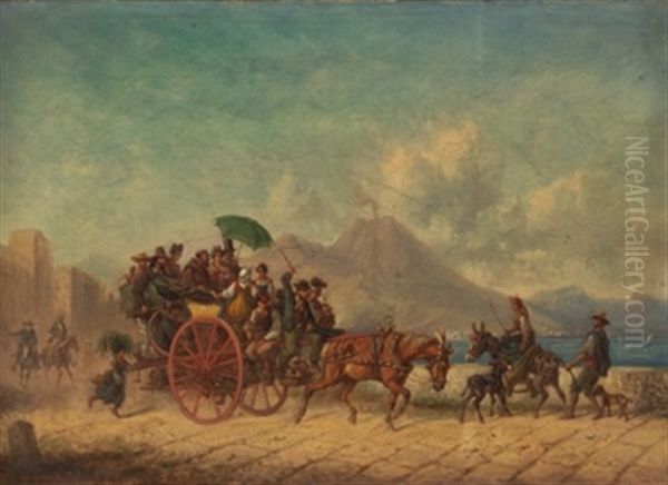 Coche De Caballos En Napoles - view 1