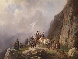 Vornehme Stadtgesellschaft Auf Einer Bergtour