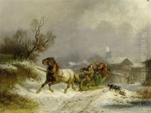 Winterliche Schlittenfahrt