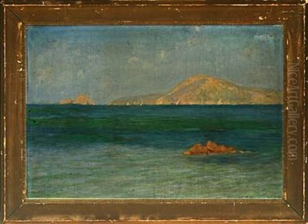 View From Sicily With Sailing Ships And The Volcano Etna - view 1