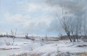 Snowy River Landscape by Alexander Schmidt