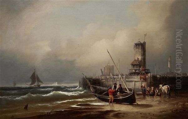 Unloading The Day's Catch - view 1
