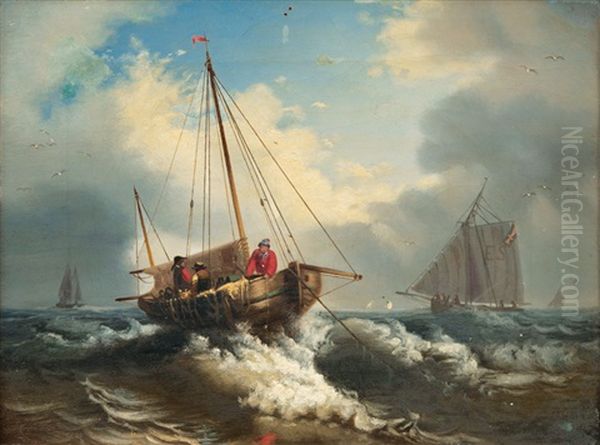 Lighter On Sea - view 1