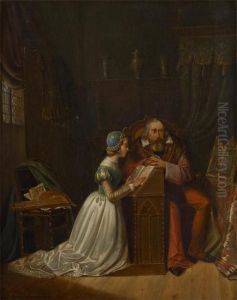 La Conteuse by Firmin Gaston Bouvy