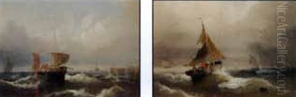 Fishing Boat At Breakwater (+fishing Boat Heading Out To Sea; 2 Works) - view 1