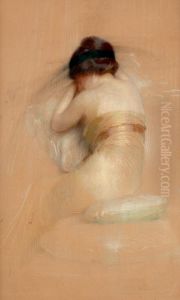 Jeune Femme De Dos by Gaston Bouy