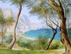Blick Nach Dem Cap Von Noli, Westliche Riviera Blick Nach Dem Cap Von Noli, Westliche Riviera