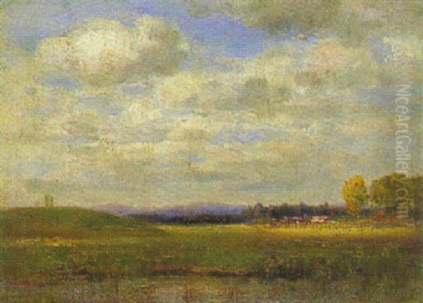 Fluslandschaft Mit Gebirge Im Hintergrund - view 1