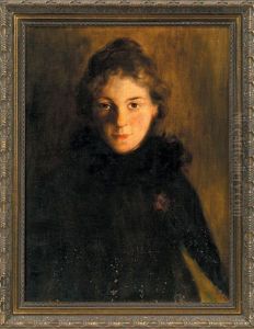 Portrait Of A Lady In Black by Lillian Thomas Schmidt