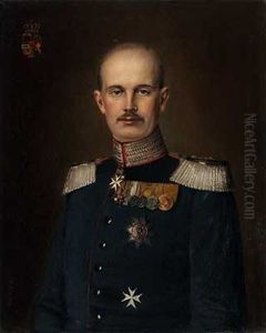 Portrait Von Friedrich Franz Von Mecklenburg by Louise (or Luise) Schmidt