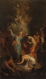 The Farewell Of Saints Peter And Paul by Martin Johann (Kremser Schmidt) Schmidt