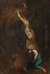 Christus Am Kreuz by Martin Johann (Kremser Schmidt) Schmidt
