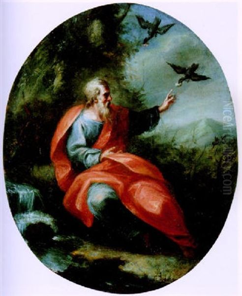 Der Prophet Elias Wird In Der Wuste Von Einem Raben Gespeist - view 1