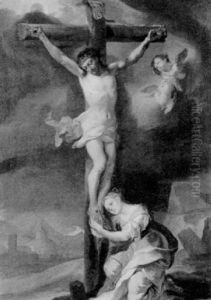 Christus Am Kreuz by Martin Johann (Kremser Schmidt) Schmidt