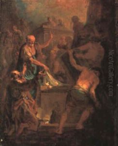 Das Rosenwunder by Martin Johann (Kremser Schmidt) Schmidt
