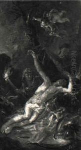 Der Hl. Sebastian Und Die Hl. Irene by Martin Johann (Kremser Schmidt) Schmidt