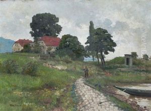 Blick Auf Das Gasthaus "zur Schanze" In Hosterwitz