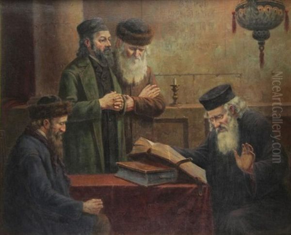 Rabbis In Synagogue - view 1