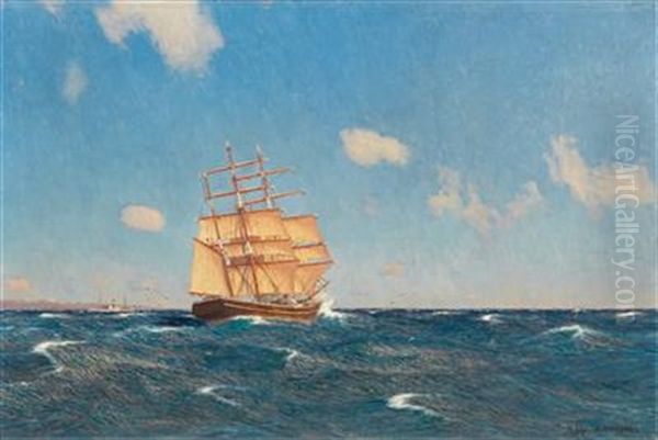 Three-master Off The Coast - view 1