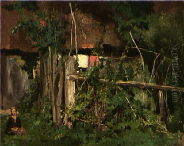 Madchen Vor Einem Bauernhaus - view 1