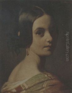 Portrait Of A Lady by Willem Hendrik Schmidt