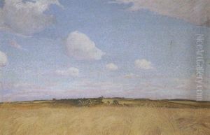 Le Champs De Ble by Francois Louis Schmied
