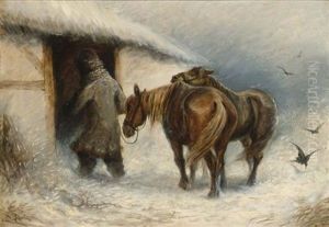 Entering The Stable by Teuwart Schmitson