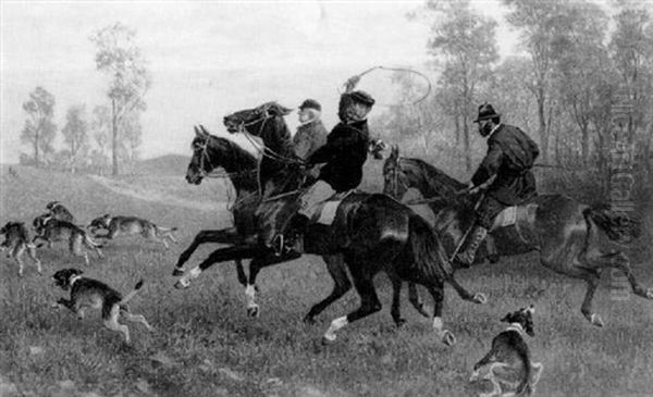 Scene De Chasse A Courre - view 1