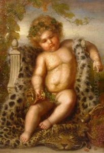 Ein Putto: Bildnis Des Herkules Als Kind In Vorhersehung Seiner Taten