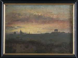 Landschaft In Der Campagna by Nathaniel Schmitt