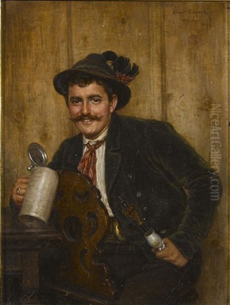 Der Biertrinker In Tracht - view 1