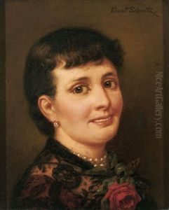 Portrait Einer Lachenden Jungen Frau