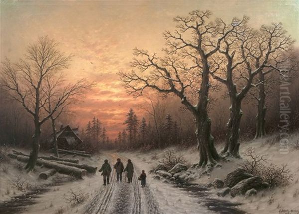 Abend Im Winterwald - view 1