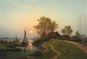 Summer Evening On The Islands Of The Elbe