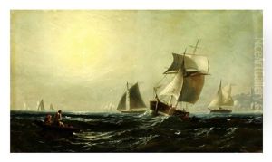 Harbor Scene, Hamburg by Georg Schmitz