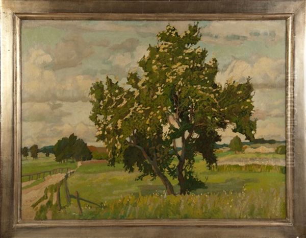 Landschaft Mit Bluhendem Baum - view 1
