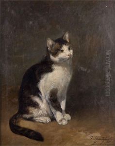 Katzenportrait by Josef Schmitzberger
