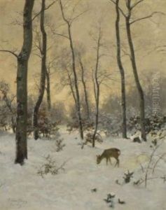 Reh Im Winterwald
