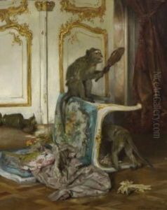 Der Blick In Den Spiegel by Josef Schmitzberger